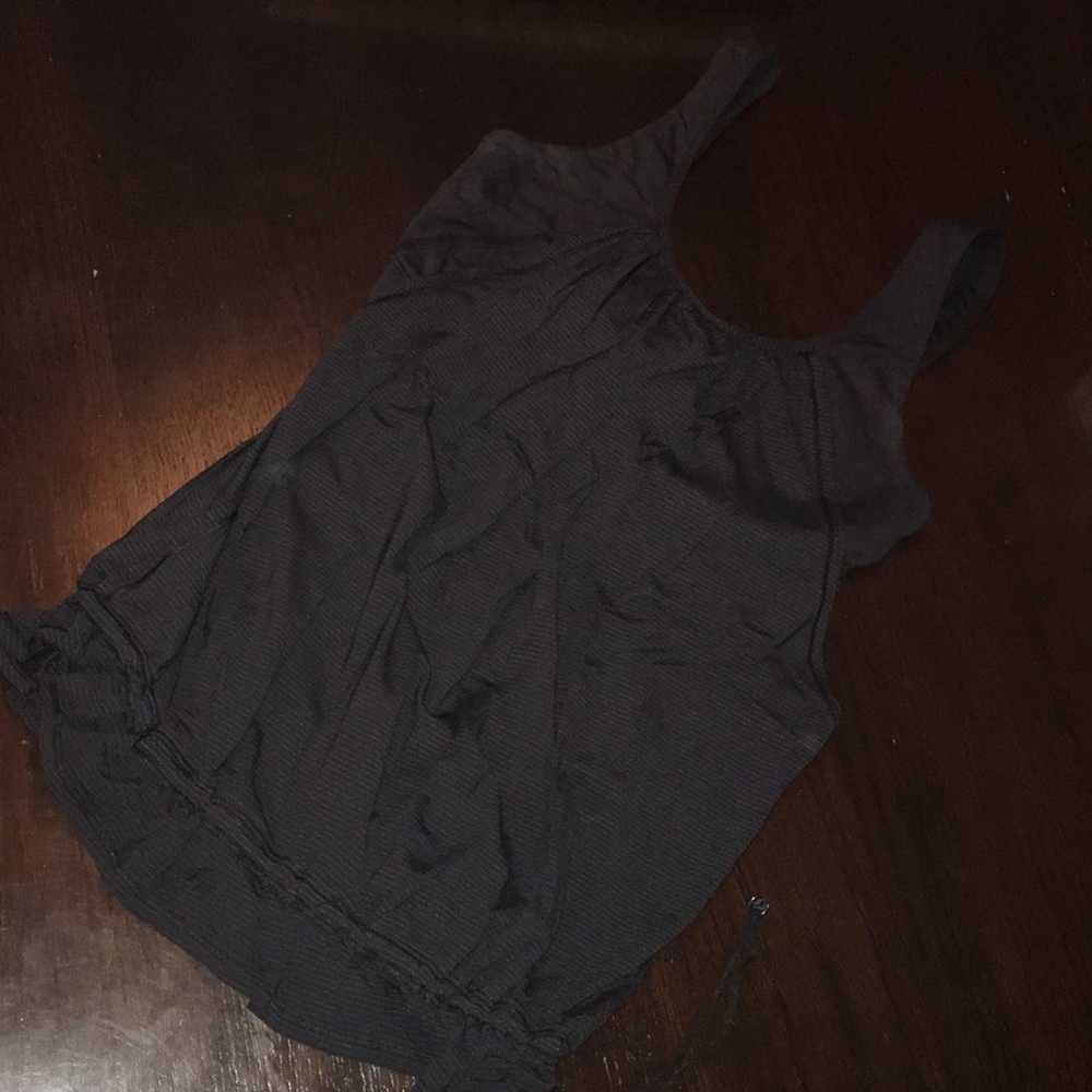 Lululemon tank top with sports bra and draw string